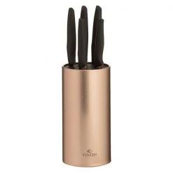 Viners Opulence Rose Gold 5 Piece Knife Block Set