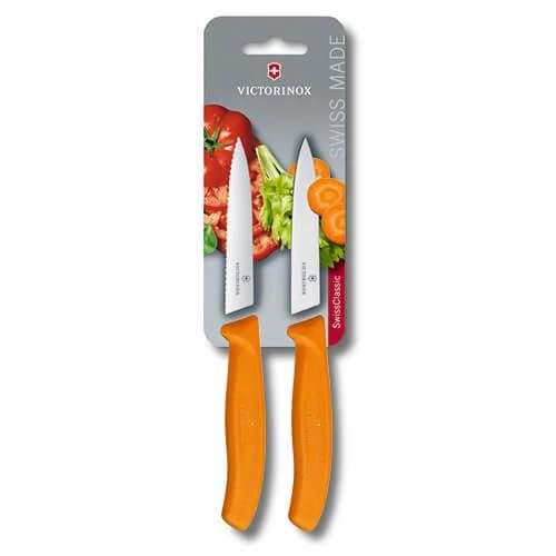 Victorinox Swiss Classic Orange Knife Combination Twin Pack 3 Victorinox Swiss Classic Orange Knife Combination Twin Pack