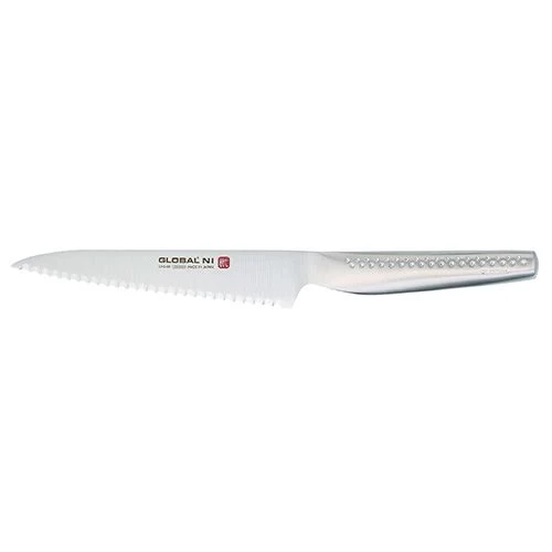 Global NI 12cm Flexible Serrated Utility Knife 3 Global NI 12cm Flexible Serrated Utility Knife - Image 2