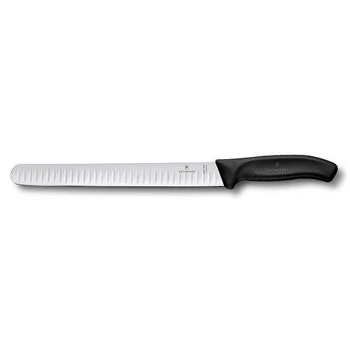 Victorinox Swiss Classic Black 25cm Fluted Slicing Knife Round Tip 4 Victorinox Swiss Classic Black 25cm Fluted Slicing Knife Round Tip - Image 2