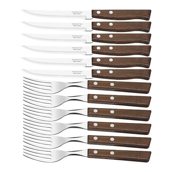 Tramontina Churrasco 12 Piece BBQ Steak Knife & Fork Set 3 Tramontina Churrasco 12 Piece BBQ Steak Knife & Fork Set - Image 2