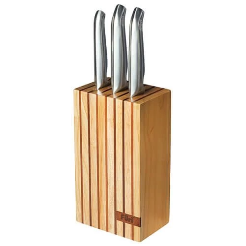 Furi Knives Furi Pro Wood Knife Block 4 Piece Set 3 Furi Knives Furi Pro Wood Knife Block 4 Piece Set