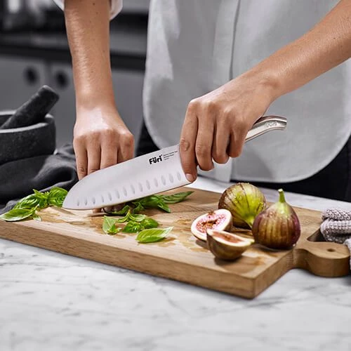 Furi Knives Furi Pro 7 Piece White Knife Block Set With Diamond Sharpener 6 Furi Knives Furi Pro 7 Piece White Knife Block Set With Diamond Sharpener - Image 4