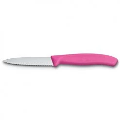 Victorinox Swiss Classic Pink Serrated Paring Knife Twin Pack -KITCHEN KNIVES Sales Store 67636L115B Victorinox Pairing Knives Serrated Set of 2 8cm Pink 1
