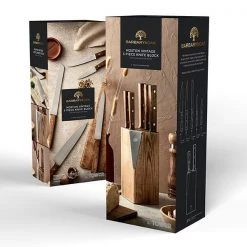 Barbary & Oak Hoxton Vintage 5 Piece Knife Set 11 Barbary & Oak Hoxton Vintage 5 Piece Knife Set -KITCHEN KNIVES Sales Store BO851035 Barbary And Oak Hoxton Vintage 5pc Knife Set 3