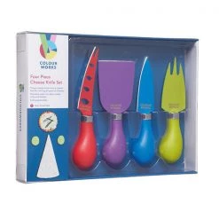 Colourworks 4 Piece Cheese Serving Set -KITCHEN KNIVES Sales Store CWCHEESESET Colourworks Cheese Server Set 4 piece 1
