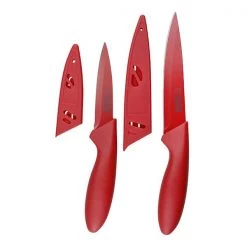 Colourworks 3 Piece Chopping Board Knife Set Red 9 Colourworks 3 Piece Chopping Board Knife Set Red -KITCHEN KNIVES Sales Store CWCHOPKIT3PC Colour Works 3 Piece Chopping Board Knife Set Red 2