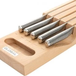 Global Hikaeme 6 Piece In-Drawer Knife Dock SetG-79658B -KITCHEN KNIVES Sales Store G 79658B Global Hikaeme 6 Piece Knife Dock Set 3