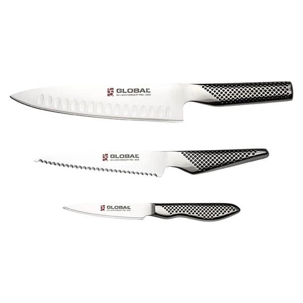 Global G-9638106AN 35th Anniversary 3 Piece Knife Set 3 Global G-9638106AN 35th Anniversary 3 Piece Knife Set