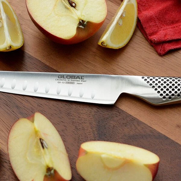 Global GS-52 15cm Fluted Utility Knife 7 Global GS-52 15cm Fluted Utility Knife - Image 5