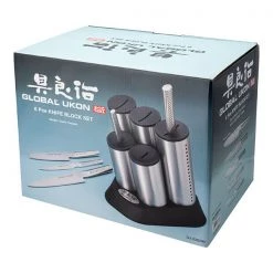 Global Ukon Cylinder Engine Block 5 Piece 7 Global Ukon Cylinder Engine Block 5 Piece -KITCHEN KNIVES Sales Store GU 20206B Global Ukon Cylinder Engine Block 5 Piece 2