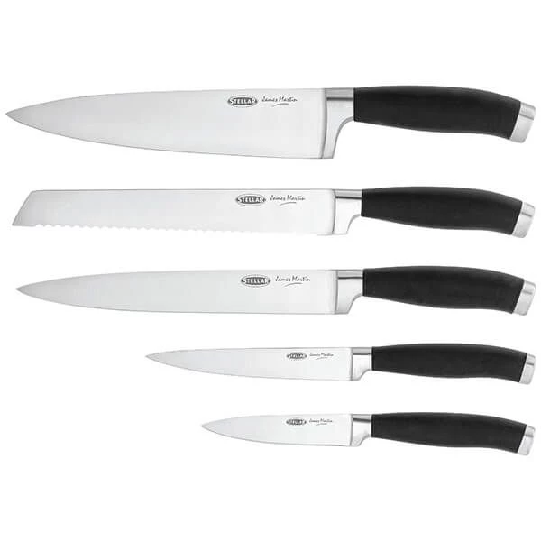 James Martin 5 Piece Knife Block Set 4 James Martin 5 Piece Knife Block Set - Image 2