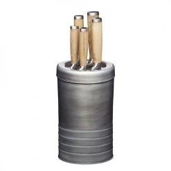 Industrial Kitchen 5 Piece Knife Block Set