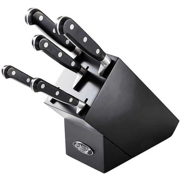 Stellar Sabatier 5 Piece Knife Black Block Set 3 Stellar Sabatier 5 Piece Knife Black Block Set