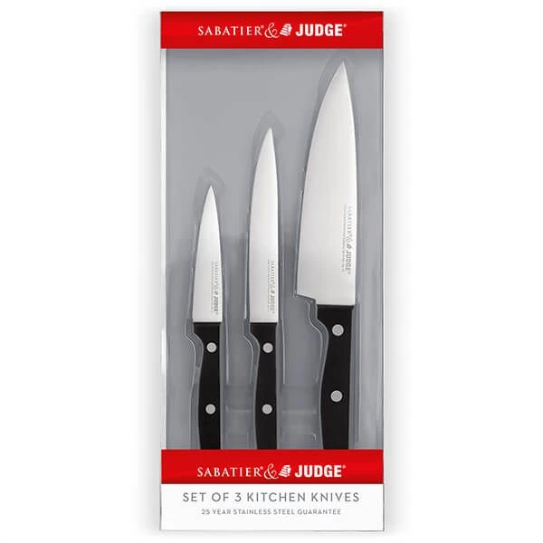 Judge Sabatier 3 Piece Knife Set 4 Judge Sabatier 3 Piece Knife Set - Image 2
