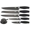 Taylor's Eye Witness Taylors Eye Witness Brooklyn Chrome 5 Piece Knife Set With Knife Sharpener 2 Taylor's Eye Witness Taylors Eye Witness Brooklyn Chrome 5 Piece Knife Set With Knife Sharpener -KITCHEN KNIVES Sales Store LMS23BS10 TEW Brooklyn Black 5pc Knife Set