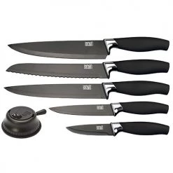 Taylor's Eye Witness Taylors Eye Witness Brooklyn Chrome 5 Piece Knife Set With Knife Sharpener