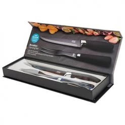 Taylor's Eye Witness Taylors Eye Witness Brooklyn Chrome 2 Piece Carving Set 8 Taylor's Eye Witness Taylors Eye Witness Brooklyn Chrome 2 Piece Carving Set -KITCHEN KNIVES Sales Store LMS23CS1 TEW Brooklyn Chrome Carving Set 2