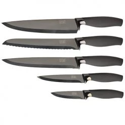 Taylor's Eye Witness Taylors Eye Witness Brooklyn Titanium 5 Piece Knife Set With Knife Sharpener 8 Taylor's Eye Witness Taylors Eye Witness Brooklyn Titanium 5 Piece Knife Set With Knife Sharpener -KITCHEN KNIVES Sales Store LMS23TBS15 TEW Brooklyn Titanium 5pc Knife Set 2
