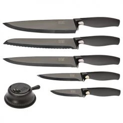 Taylor's Eye Witness Taylors Eye Witness Brooklyn Titanium 5 Piece Knife Set With Knife Sharpener