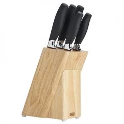 Taylor's Eye Witness Taylors Eye Witness Brooklyn Chrome 5 Piece Sloping Knife Block Set