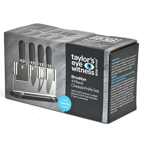 Taylor's Eye Witness Taylors Eye Witness Brooklyn Chrome 4 Piece Cheese Block Set 4 Taylor's Eye Witness Taylors Eye Witness Brooklyn Chrome 4 Piece Cheese Block Set - Image 2