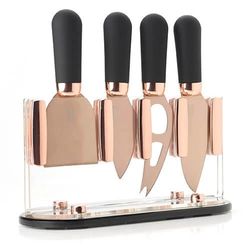 Taylor's Eye Witness Taylors Eye Witness Brooklyn Rose Gold 4 Piece Cheese Knife Set 3 Taylor's Eye Witness Taylors Eye Witness Brooklyn Rose Gold 4 Piece Cheese Knife Set