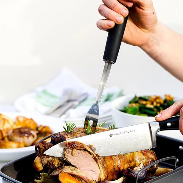 MasterClass Soft Grip Stainless Steel Carving Fork 4 MasterClass Soft Grip Stainless Steel Carving Fork - Image 2