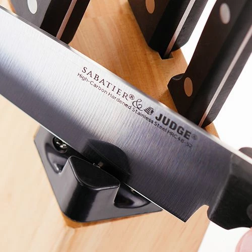 Judge Sabatier 5 Piece Knife Block Set With Knife Sharpener 4 Judge Sabatier 5 Piece Knife Block Set With Knife Sharpener - Image 2
