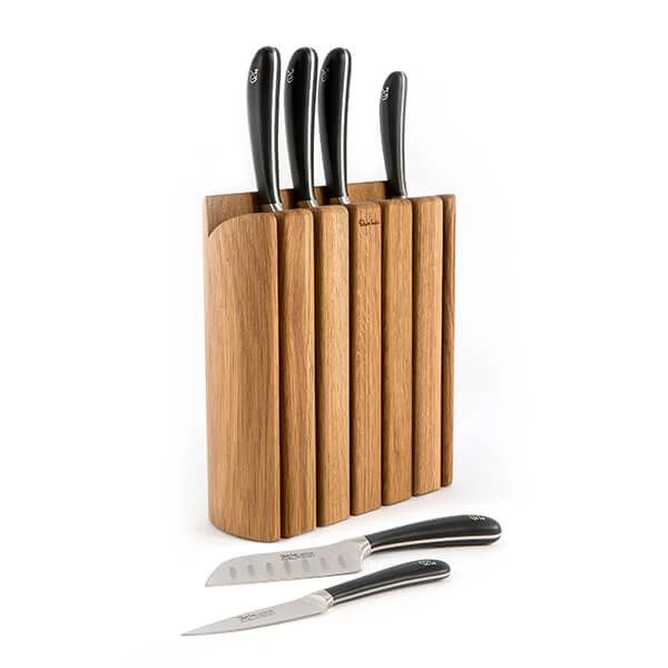 Robert Welch Signature Book Oak 7 Piece Knife Block Set 3 Robert Welch Signature Book Oak 7 Piece Knife Block Set