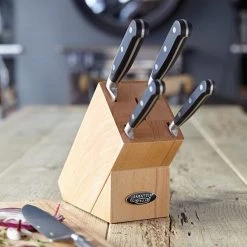 Stellar Sabatier 5 Piece Knife Block Set -KITCHEN KNIVES Sales Store Sabatier Stellar 5 Pc Knife Block 1 3