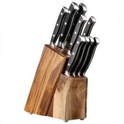 Taylor's Eye Witness Taylors Eye Witness Traditional 9 Piece Acacia Wood Knife Block Set